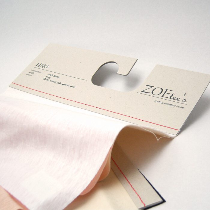 robraque échantillon tissu avec couture singer